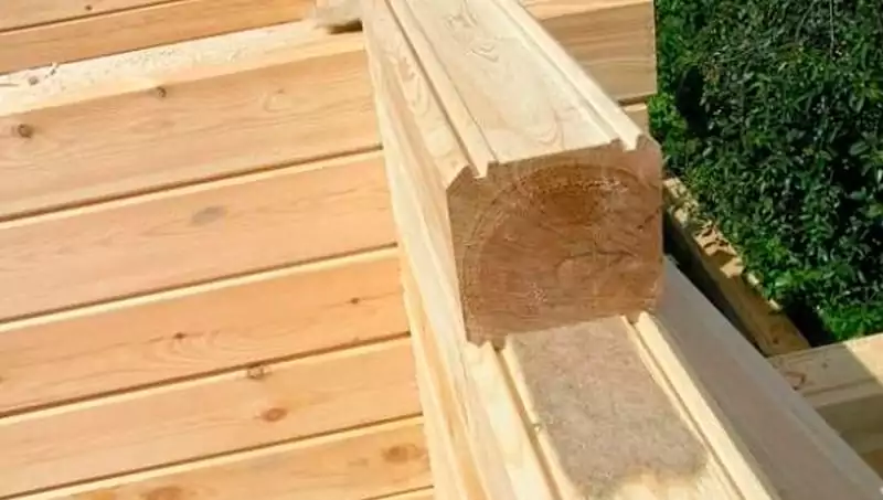 Профилированный брус из кедра I сорт, погонаж