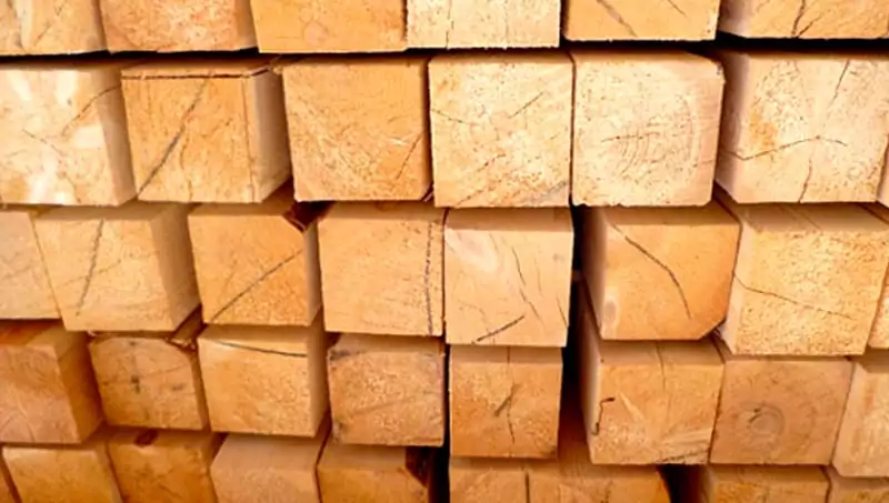 Брус обрезной из лиственницы 100мм I сорт