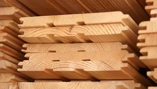 Вагонка штиль из сосны C 12,5 мм