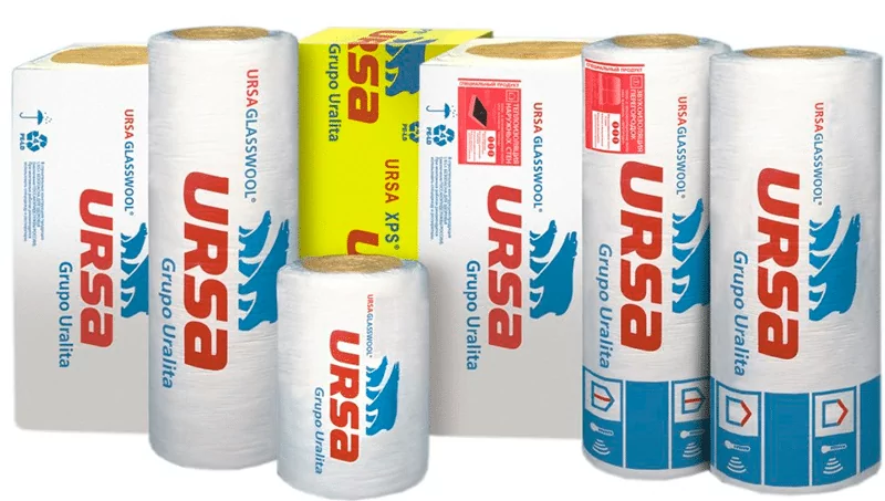 Утеплитель Урса с фольгой для бани