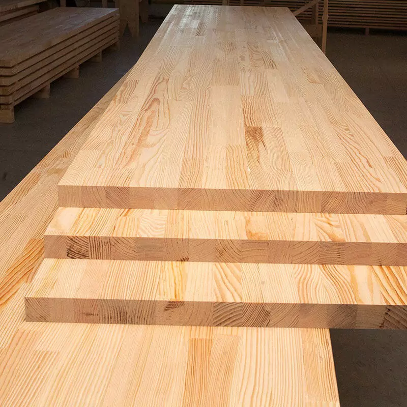 лиственница паркетка Мебельный щит 40 мм Срощенный (Экстра)